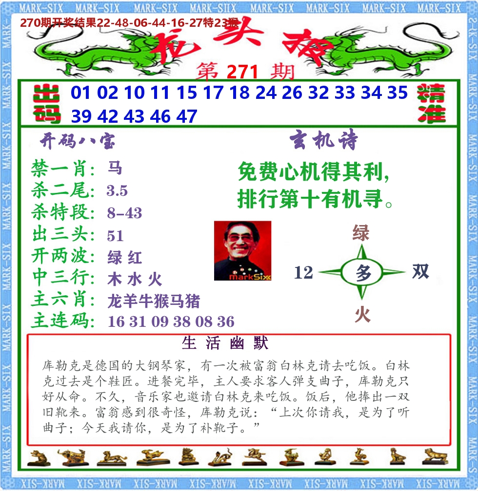 快乐八龙头报 第271期