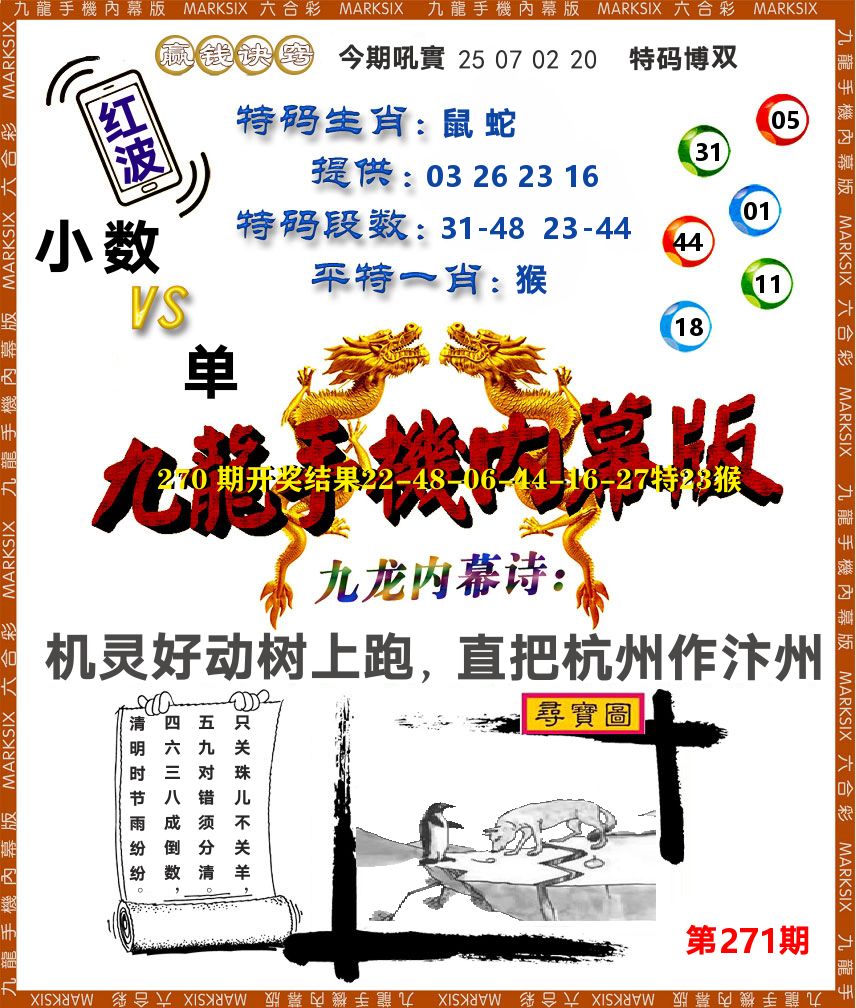 九龙手机内幕 第271期