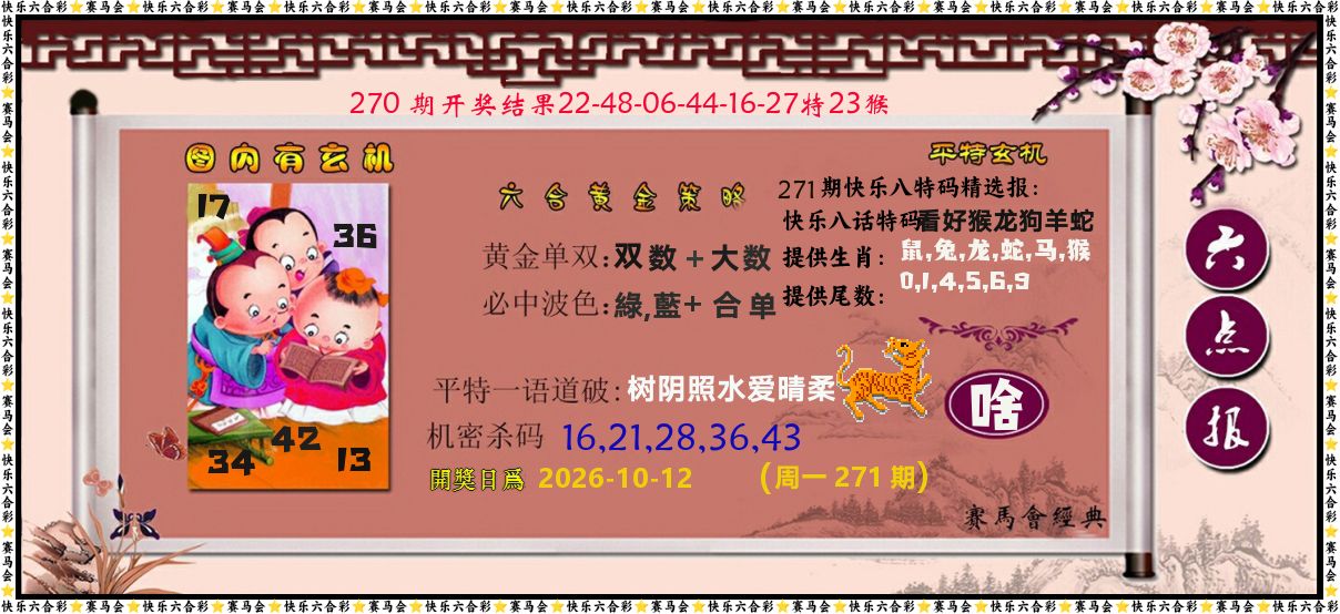黄金策略 第271期