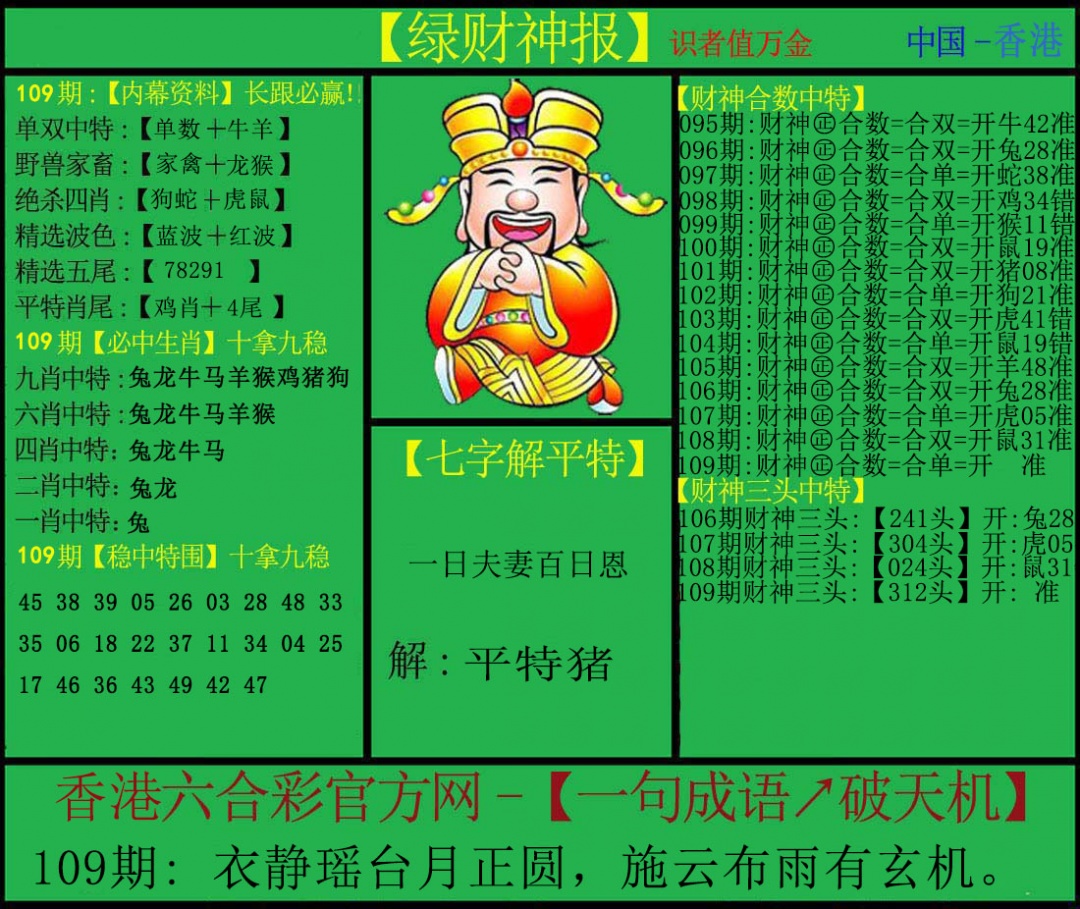 绿财神 第108期