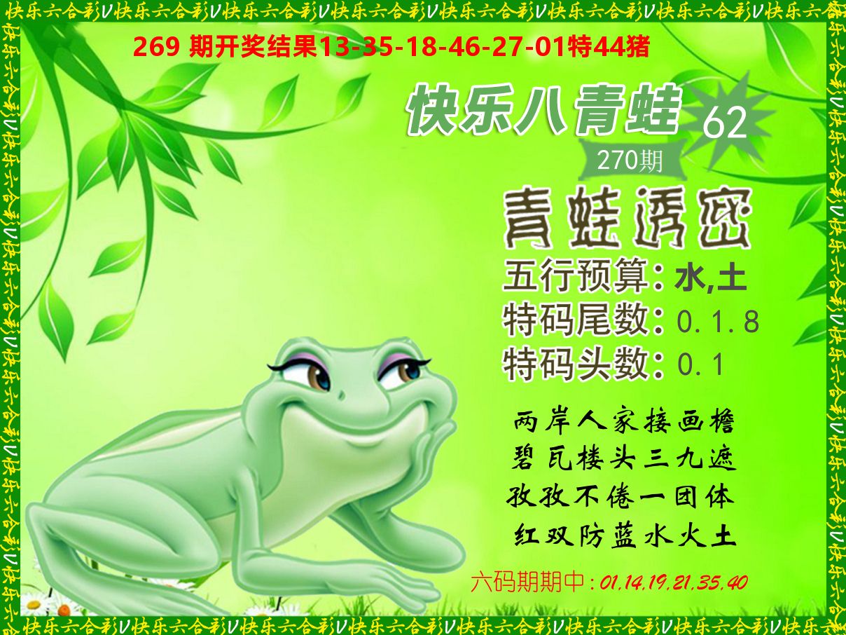 青蛙系列62 第270期