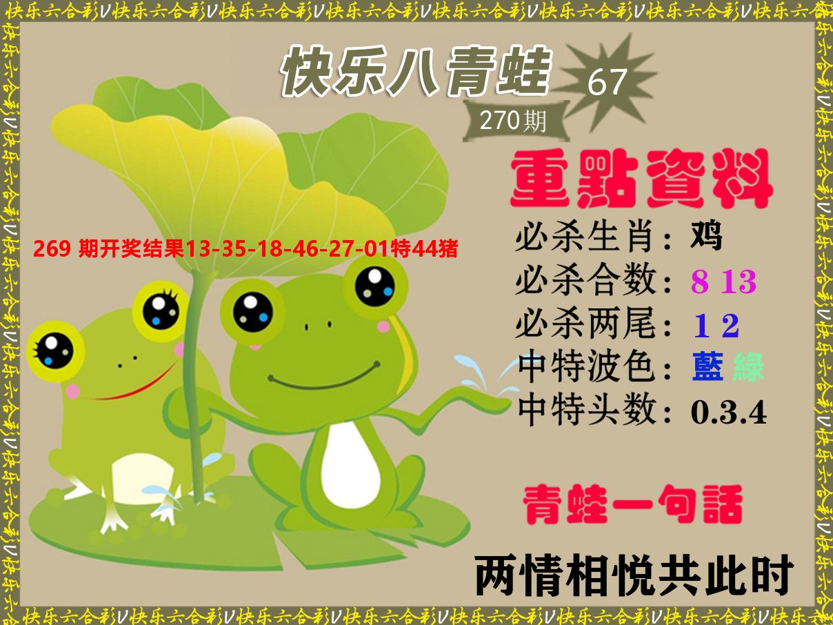 青蛙系列67 第270期