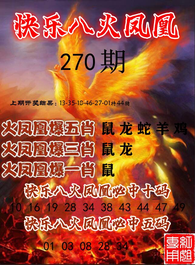 火凤凰 第270期
