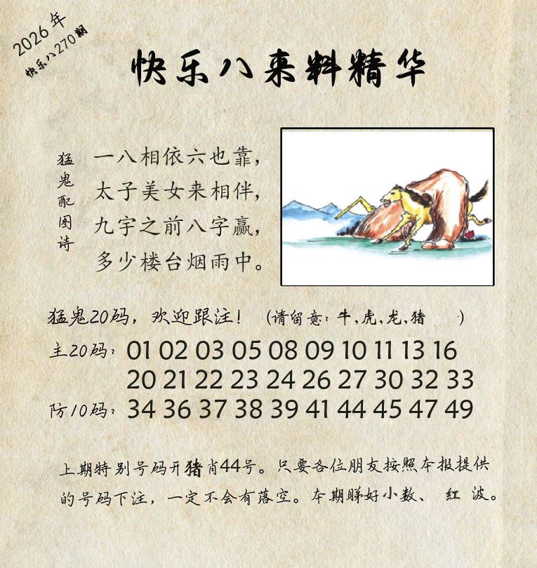 精华来料 第270期