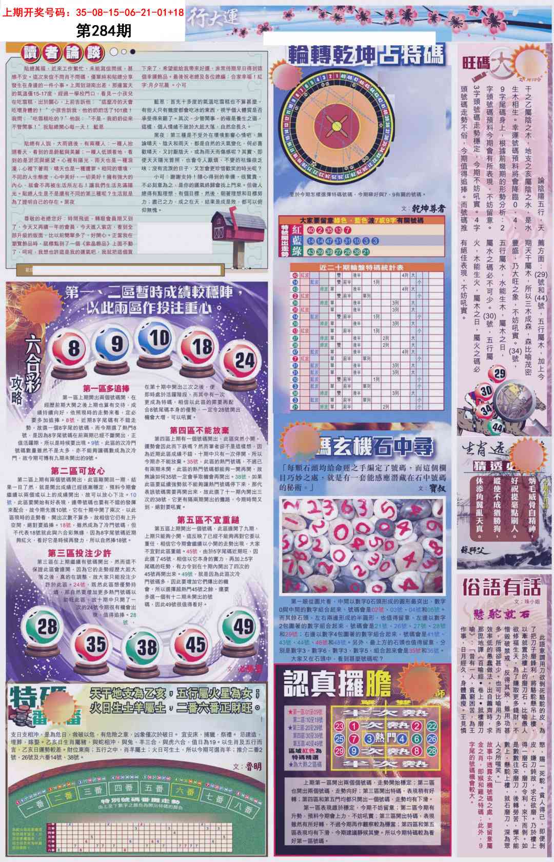 贴士皇B加大版 第284期