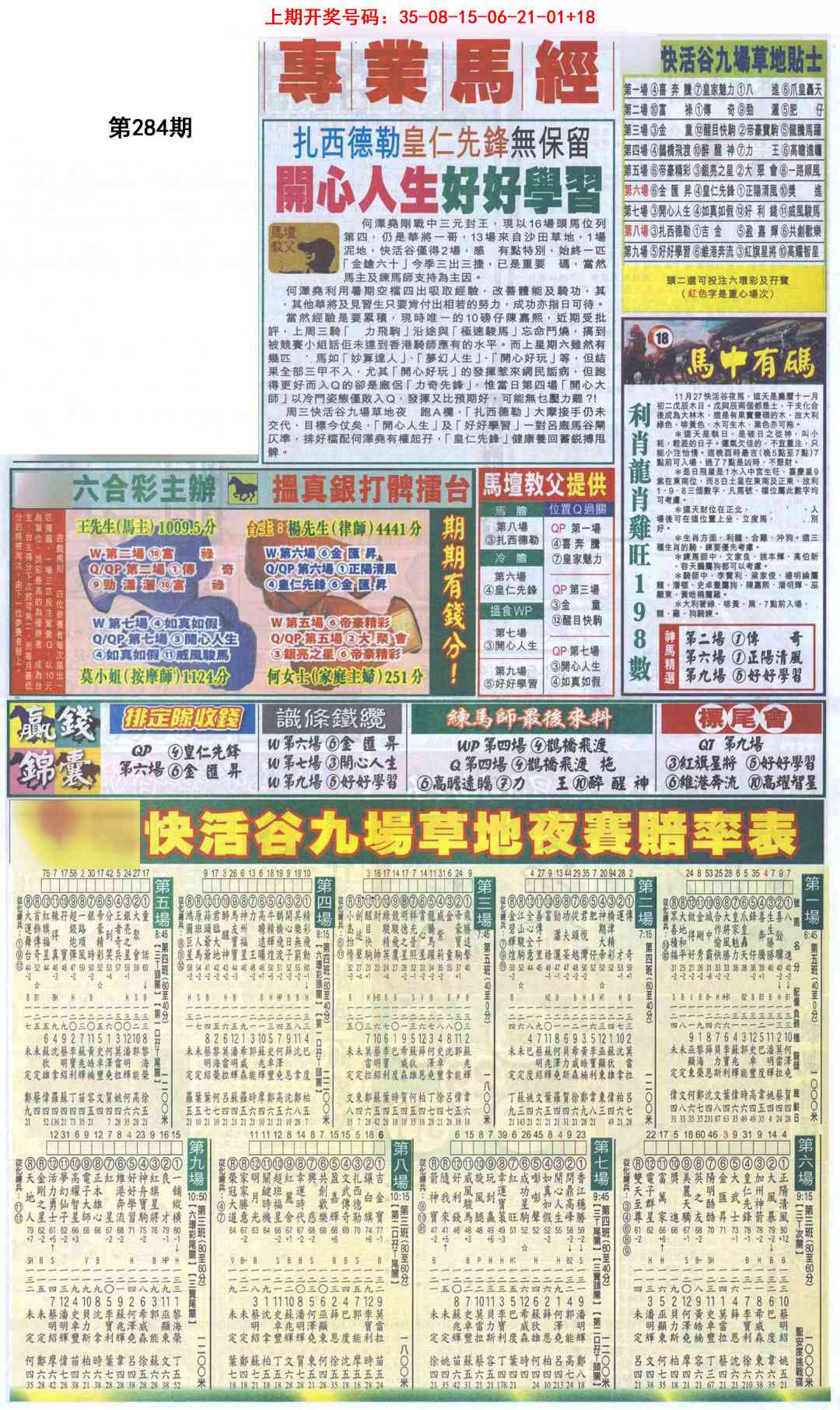 新报跑狗B 第283期