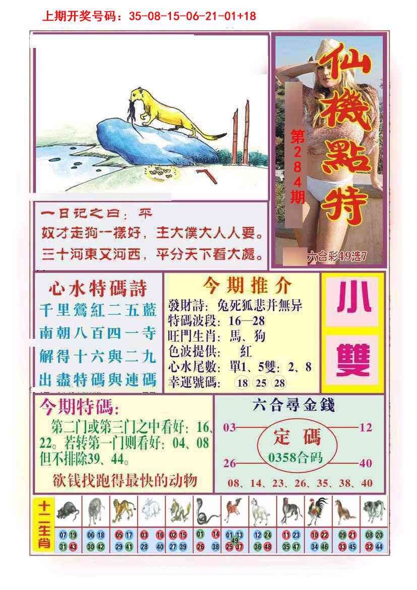 仙机点特 第283期