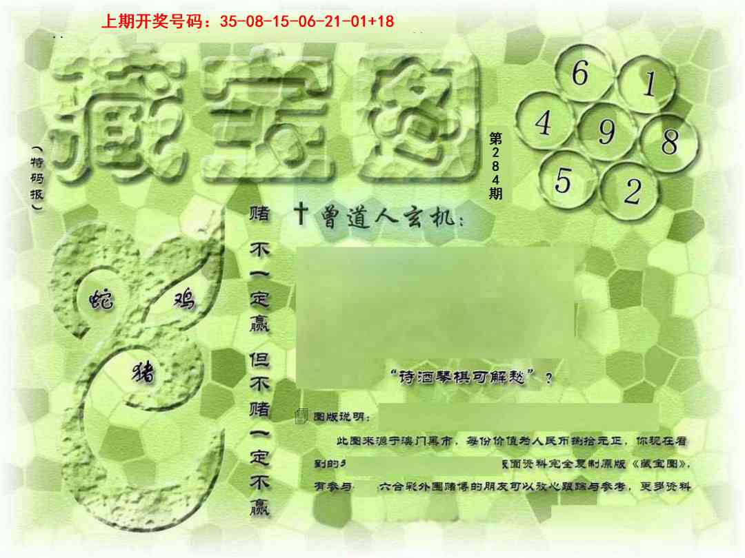 假新藏宝图 第283期