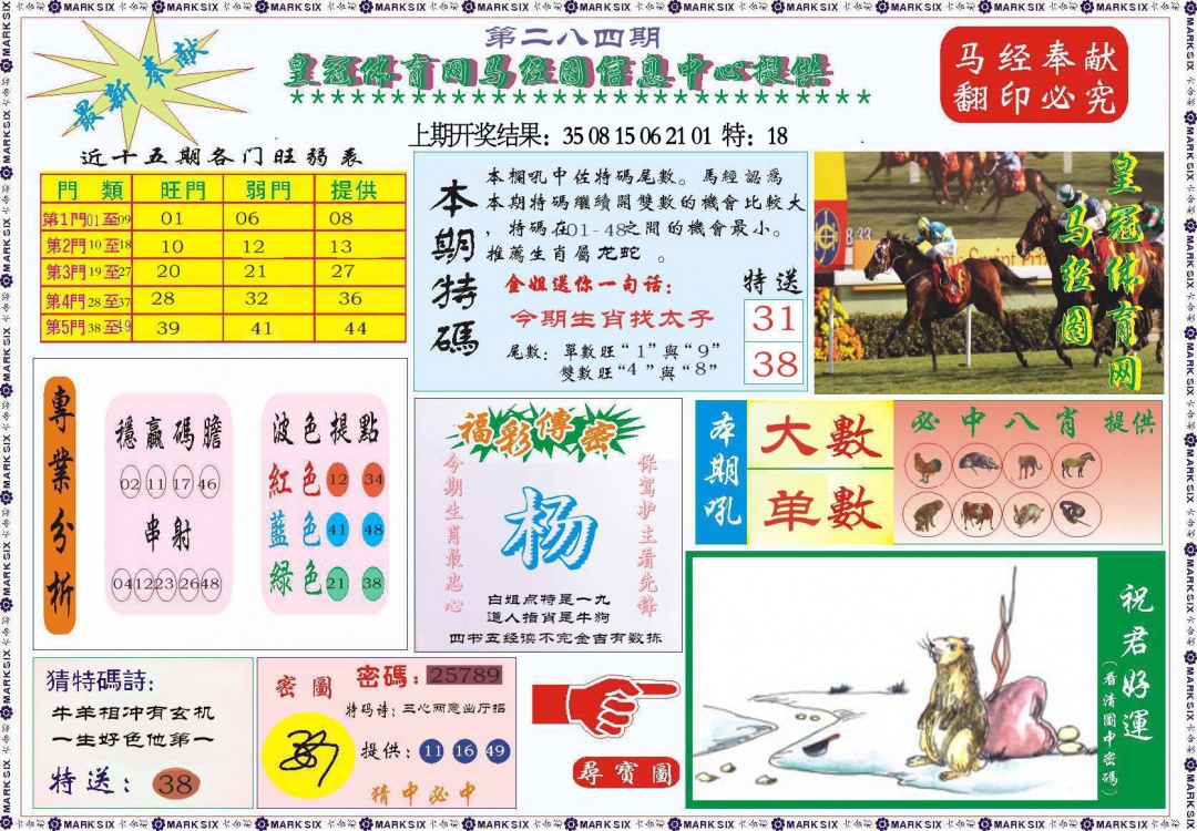 体育网马经图 第284期