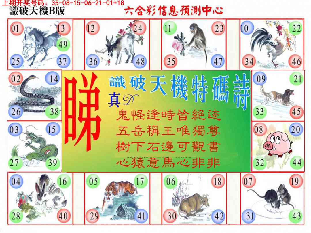 识破天机B版 第283期