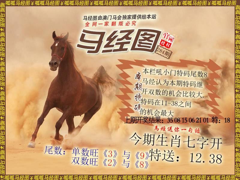 马经2 第284期