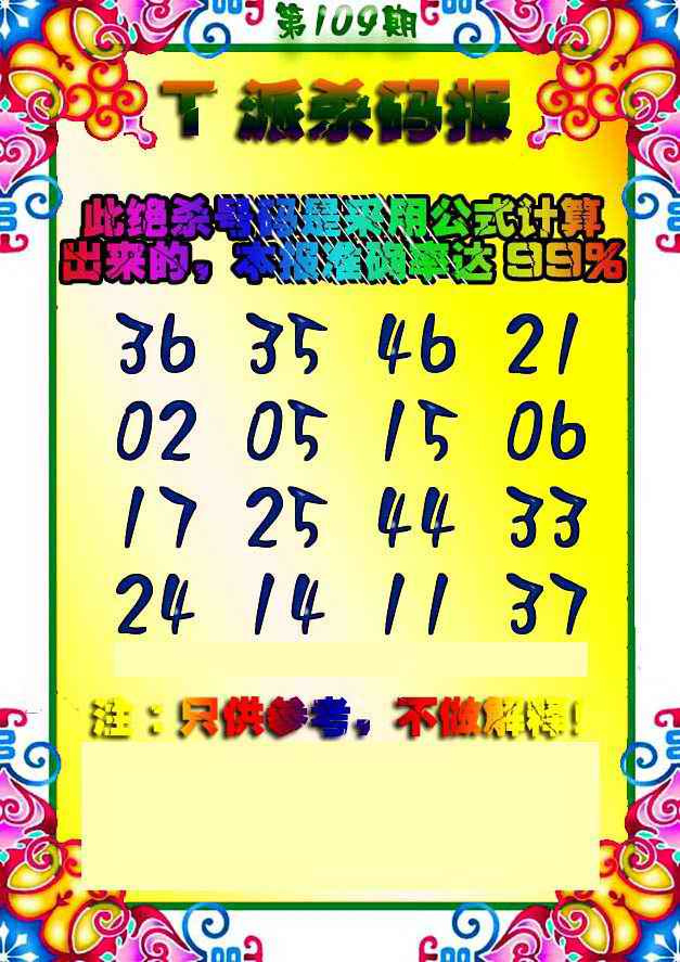 T派杀码报 第108期