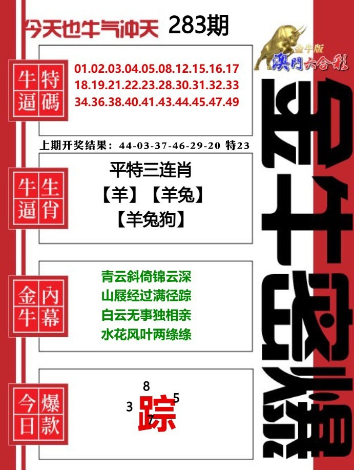 金牛密爆 第283期