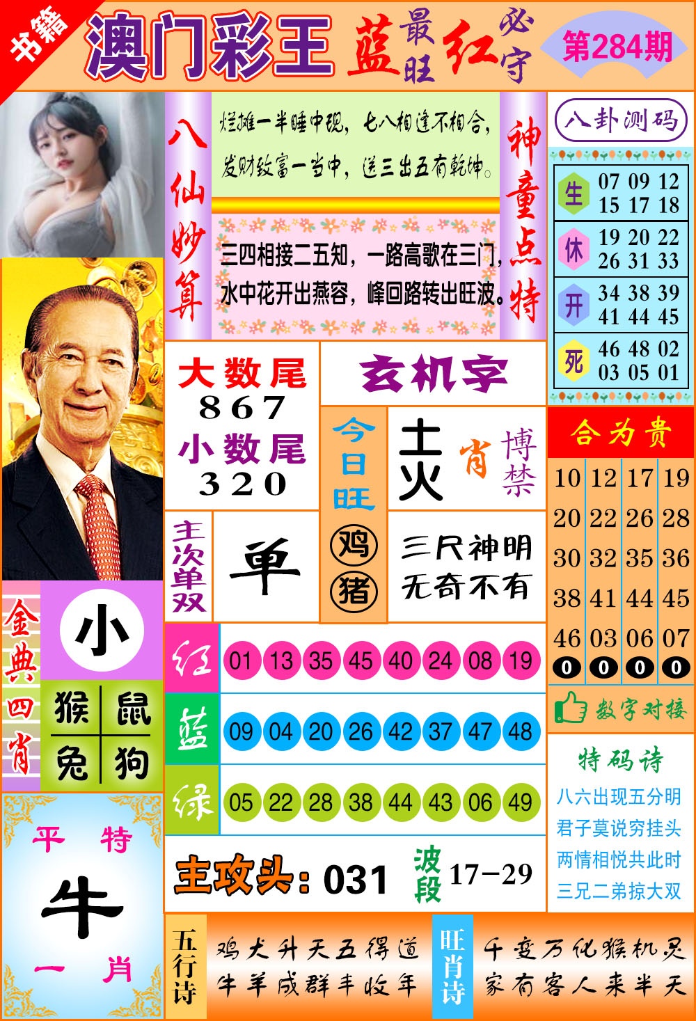 澳门彩王玄机 第284期
