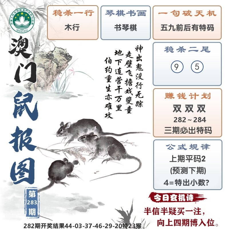 澳门鼠报图 第283期