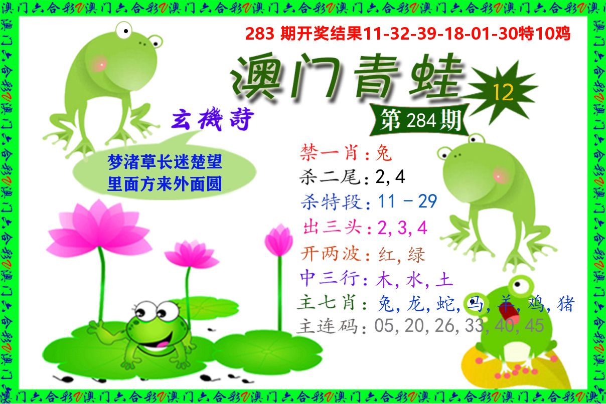 青蛙系列12 第284期