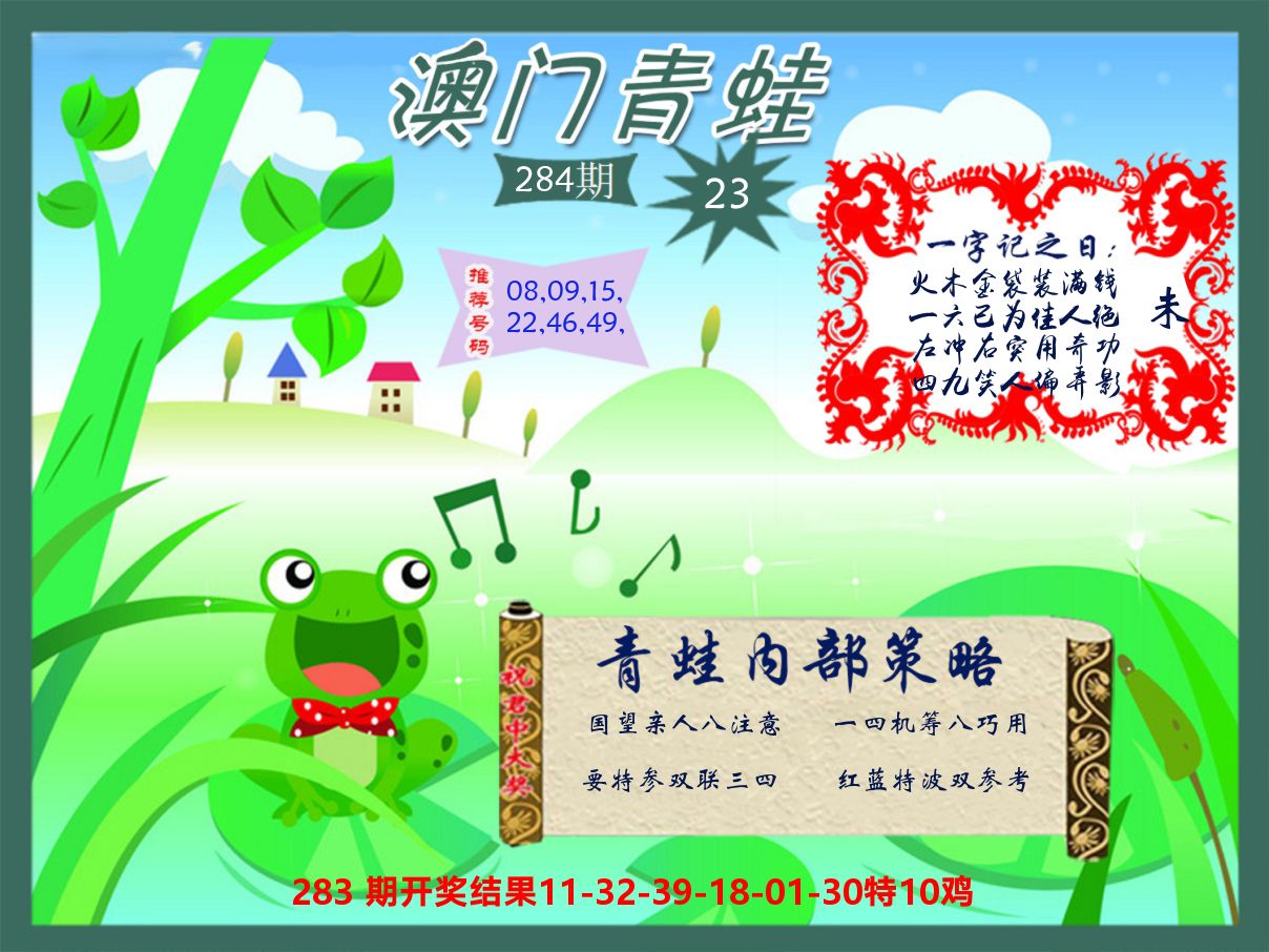 青蛙系列23 第284期
