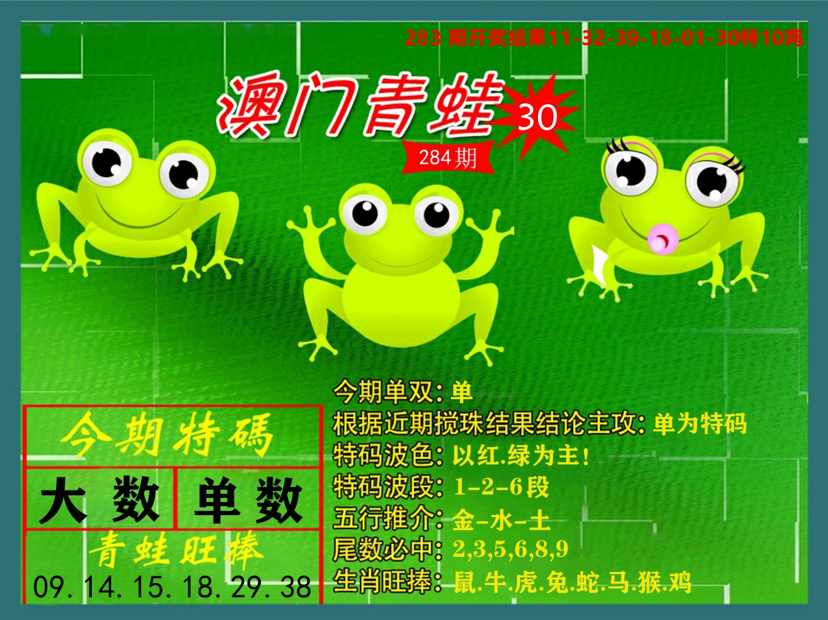 青蛙系列30 第284期