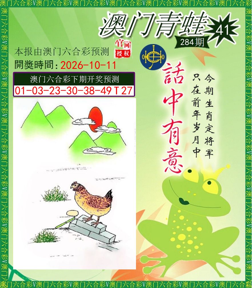 青蛙系列43 第284期