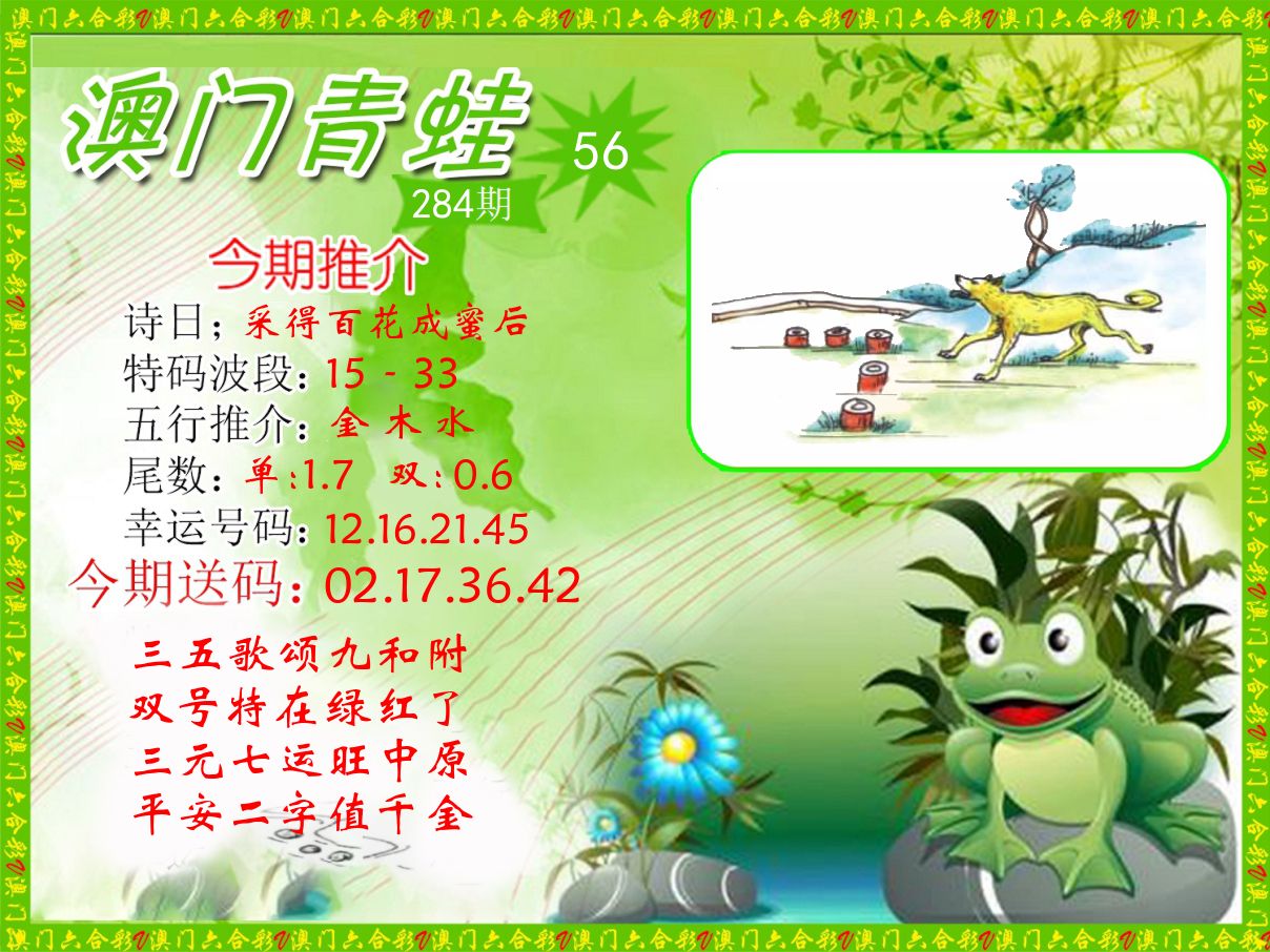 青蛙系列56 第284期