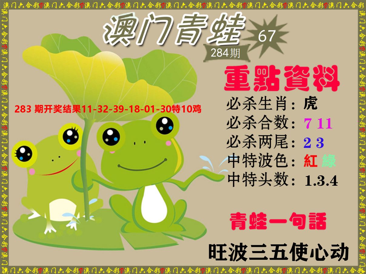 青蛙系列67 第284期