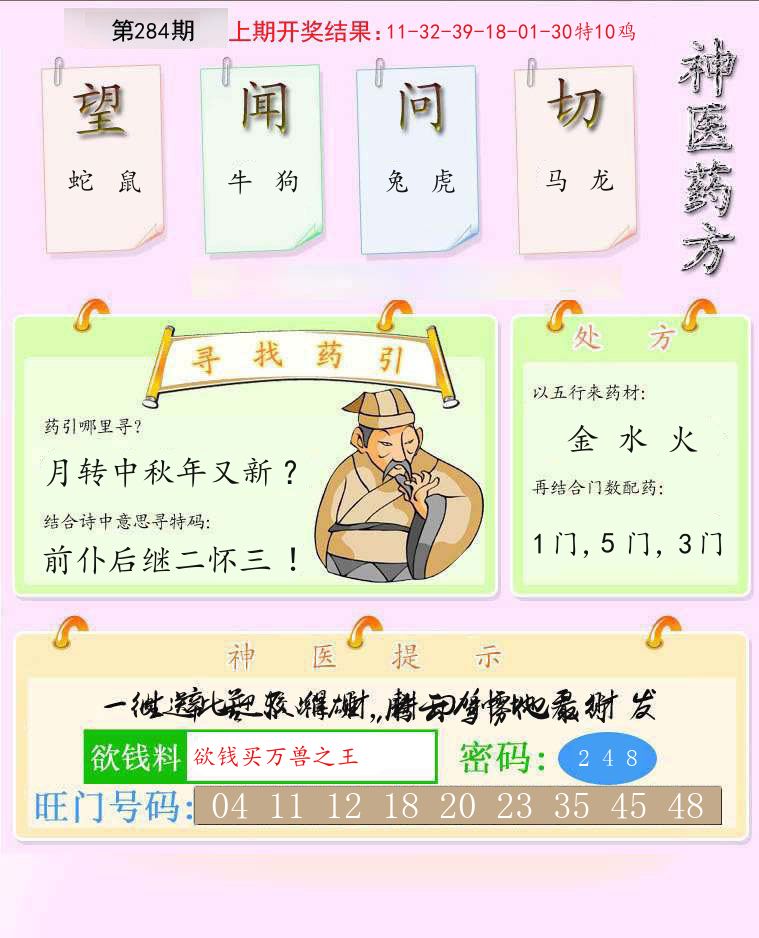 神医药方 第284期
