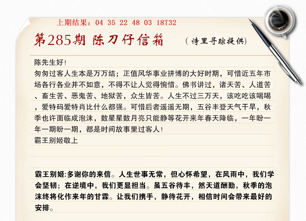 陈刀仔信箱A 第284期