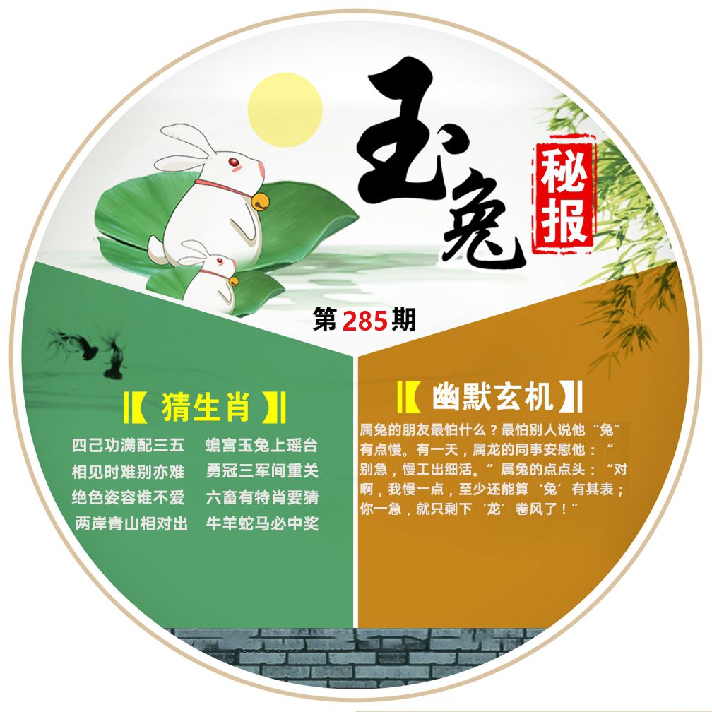 玉兔秘报 第285期