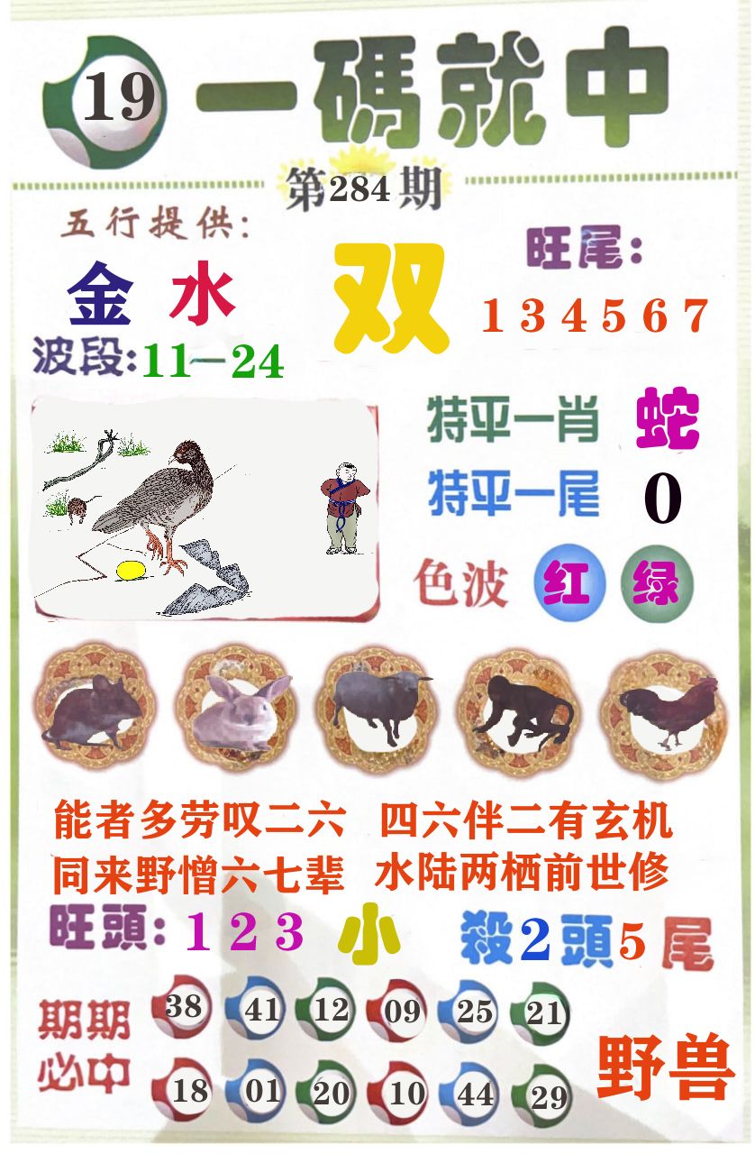 一码就中 第283期