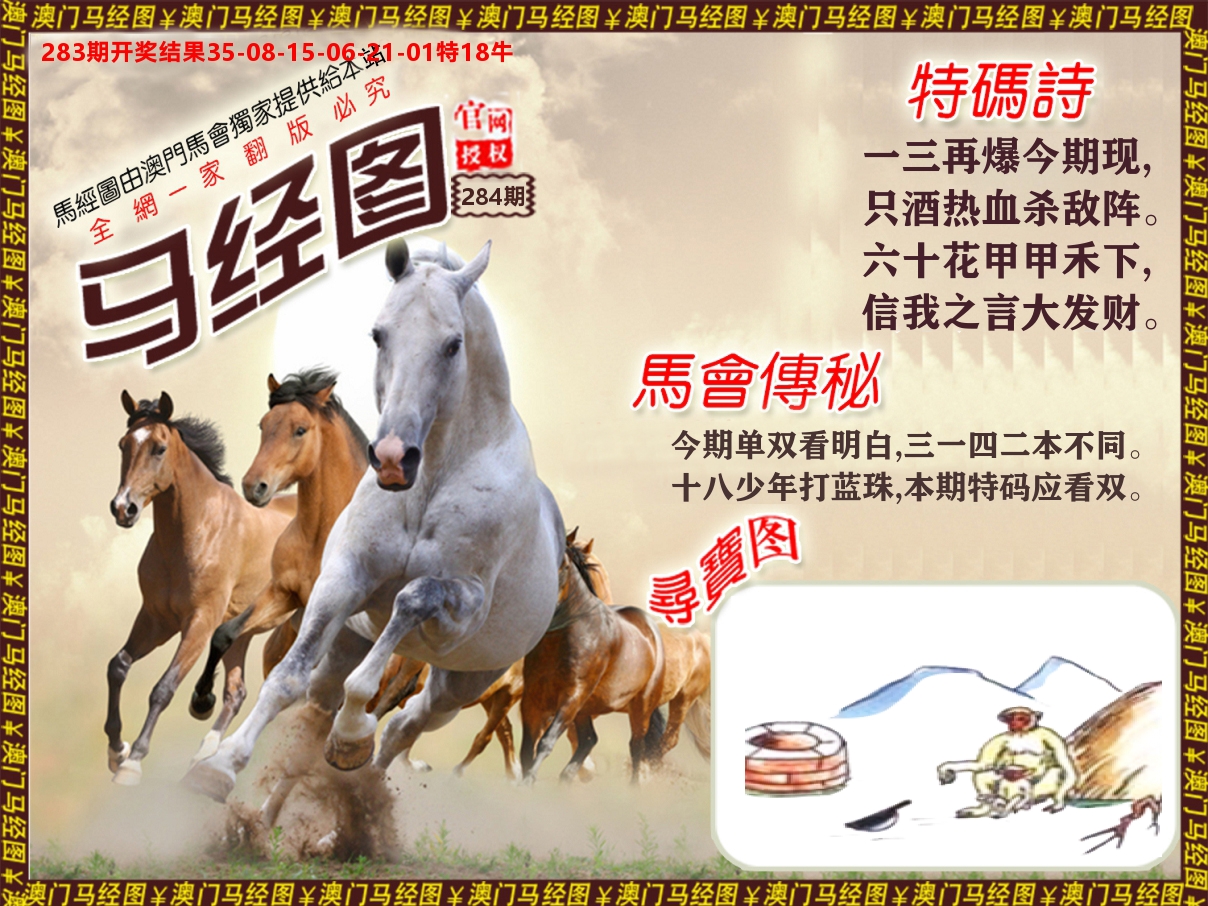 马经系列 第284期