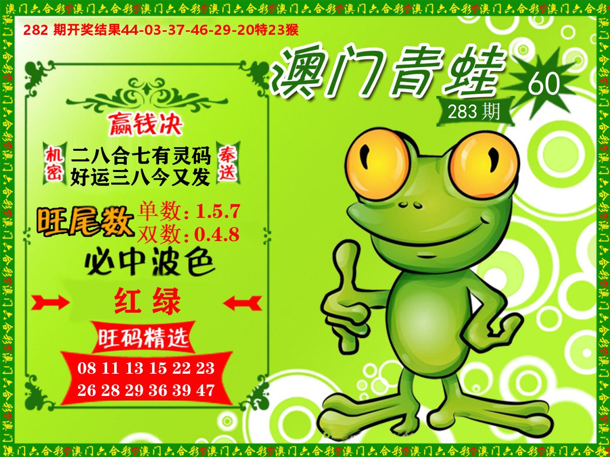 青蛙系列60 第283期