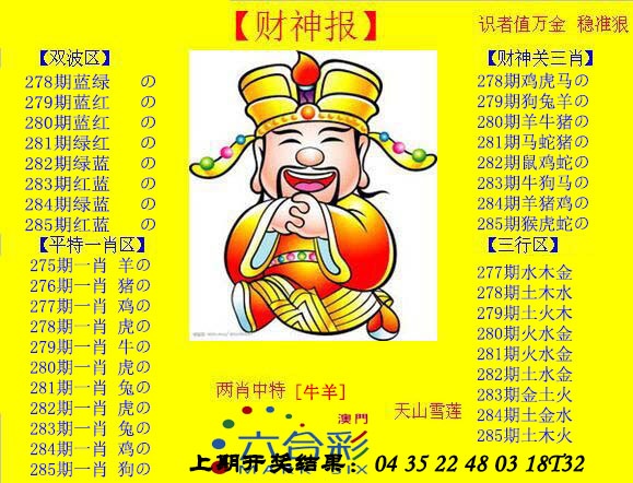 黄财神 第284期