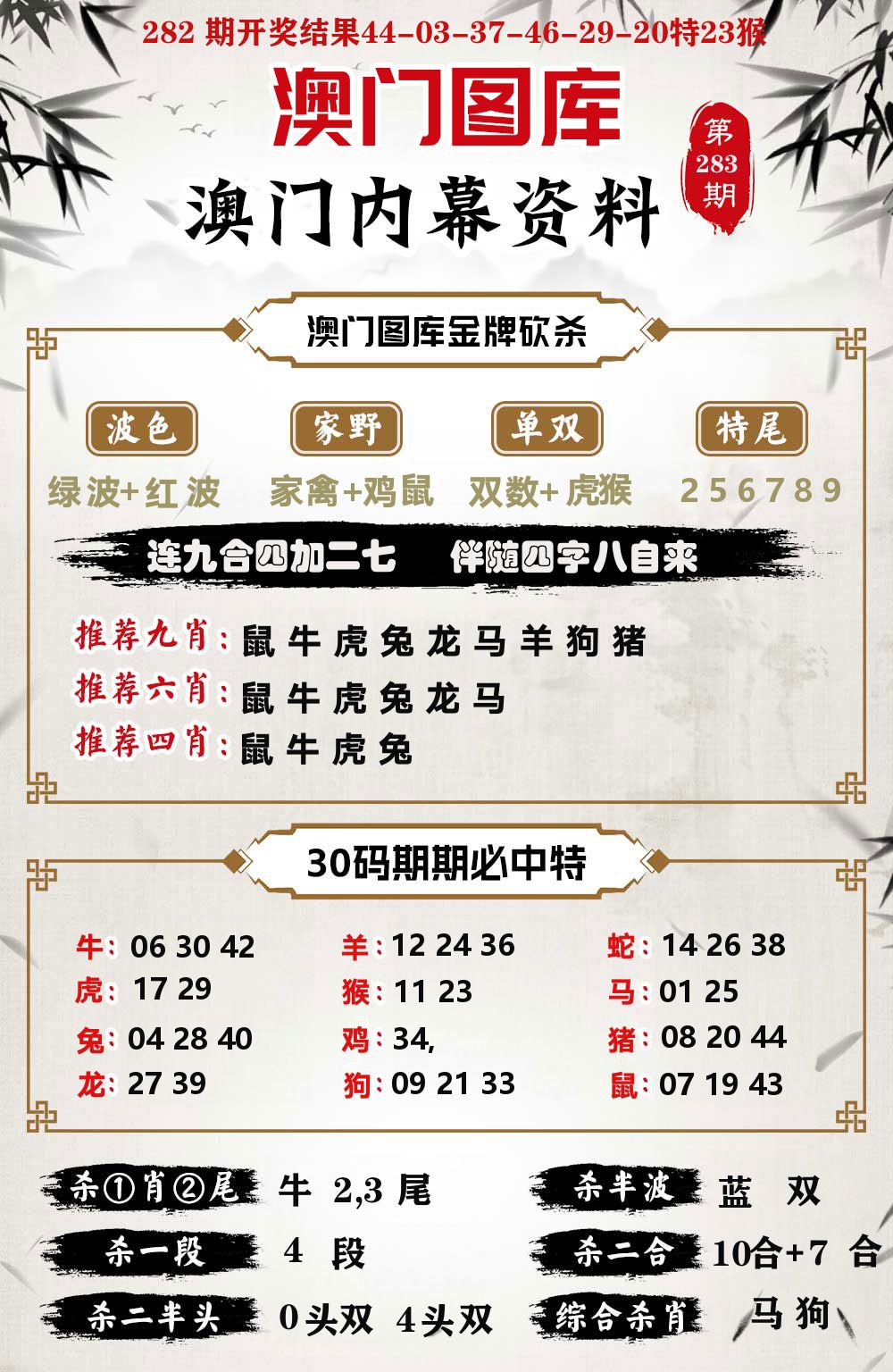 澳门内幕资料 第283期