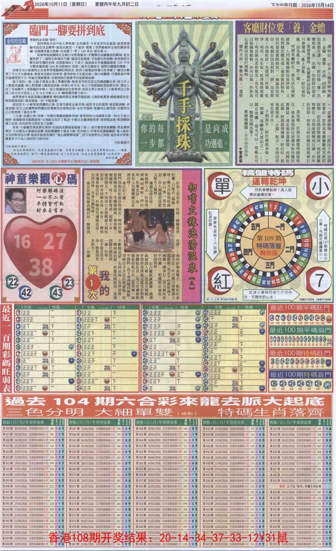 六合财经C加大版 第108期