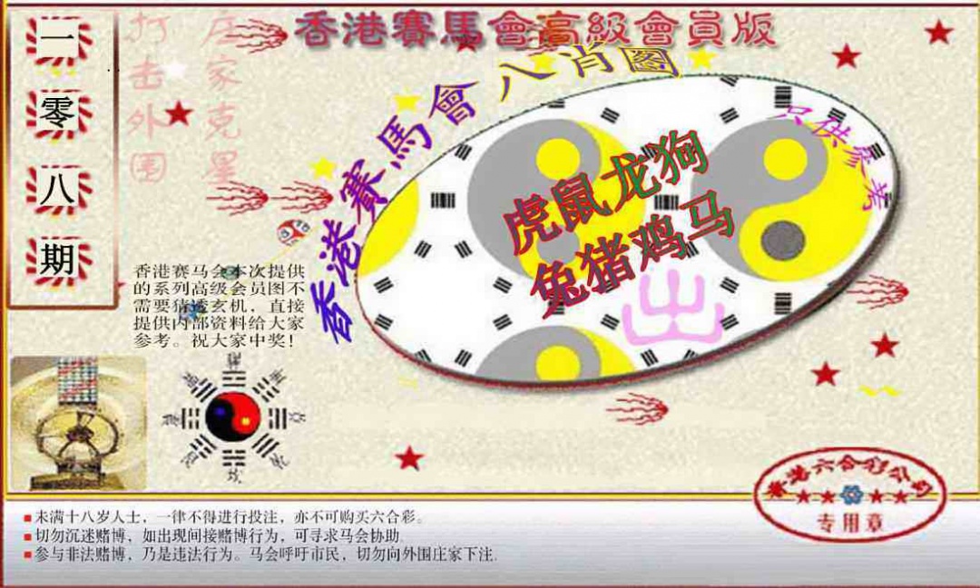 赛马会高级八肖图(新） 第108期