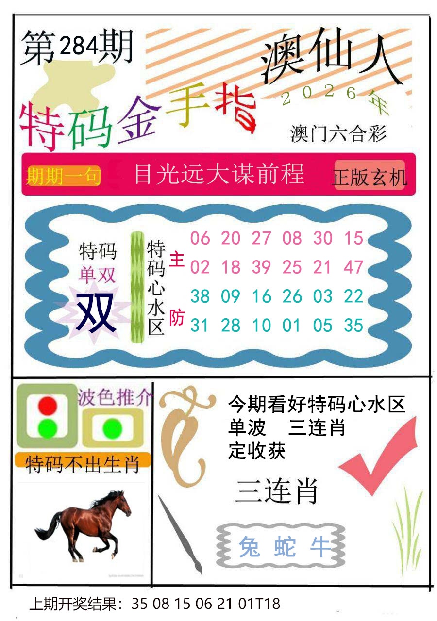 特码金手指 第283期