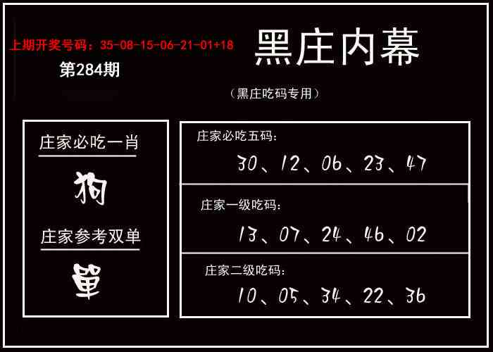 黑庄内幕 第284期