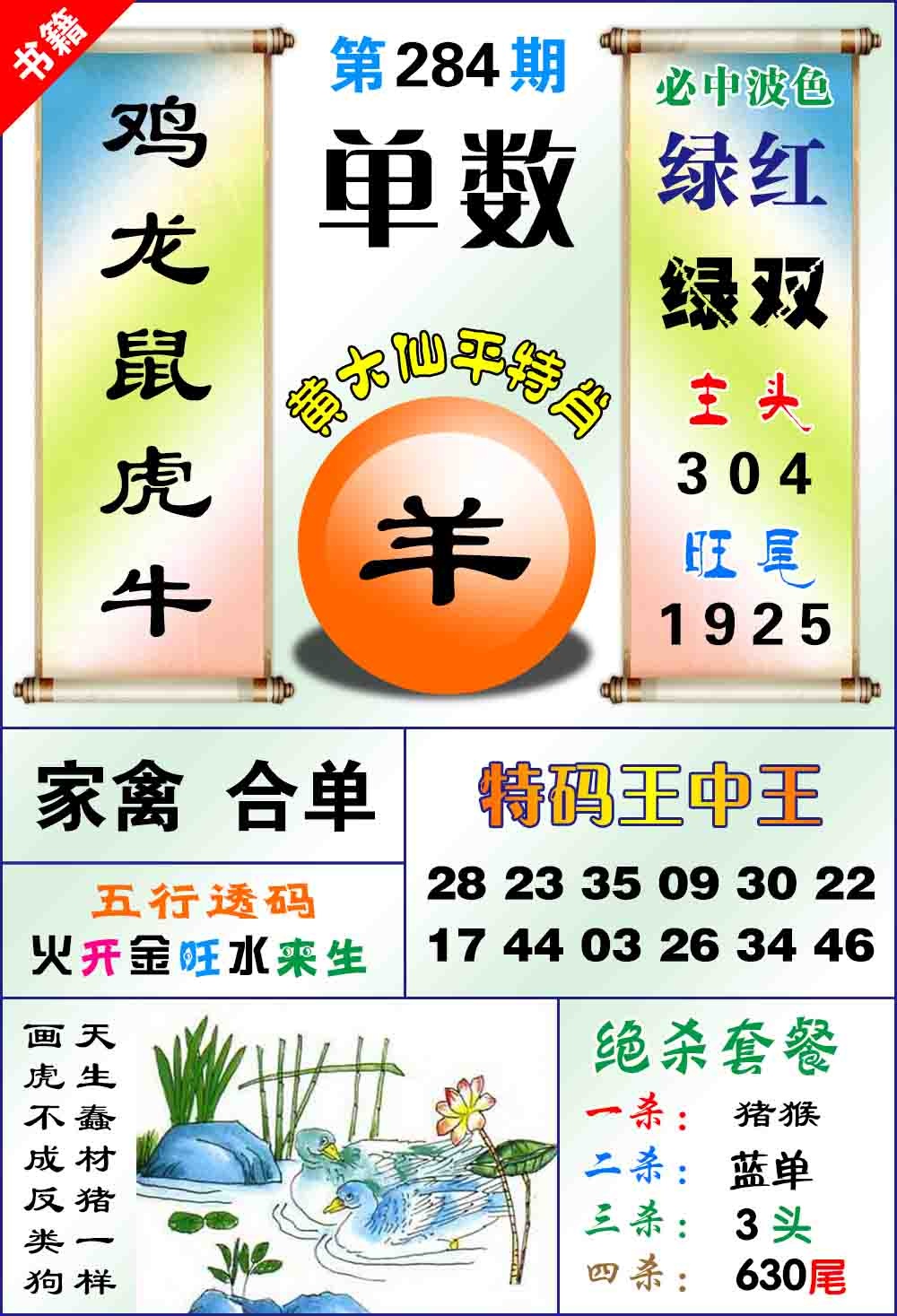 澳门平特王中正 第283期