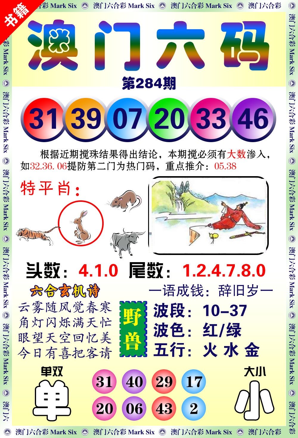 澳门望子成龙 第284期
