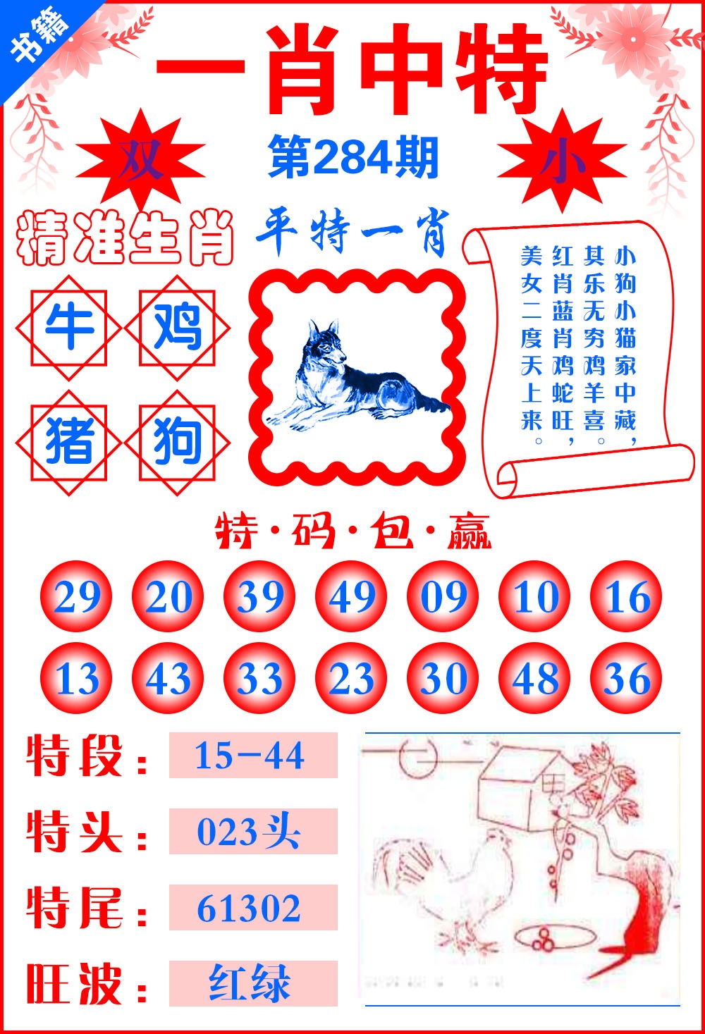 澳门六合风水 第284期