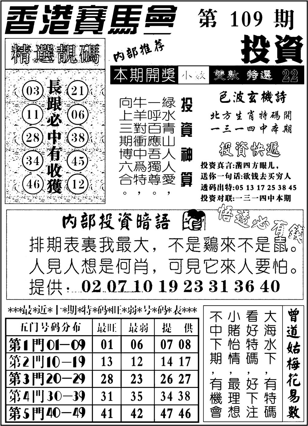 九龙投资 第109期