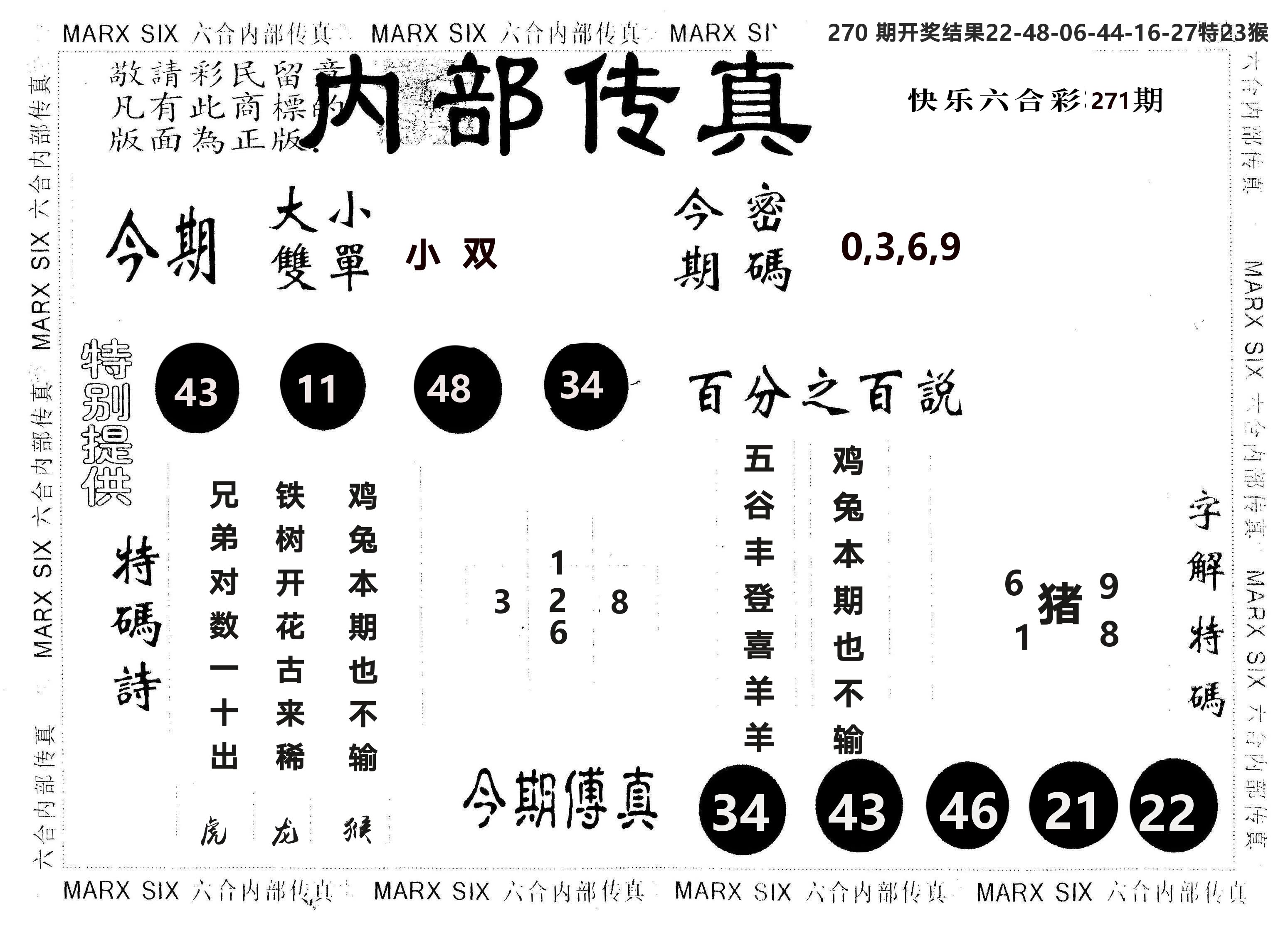 另版内部传真 第271期