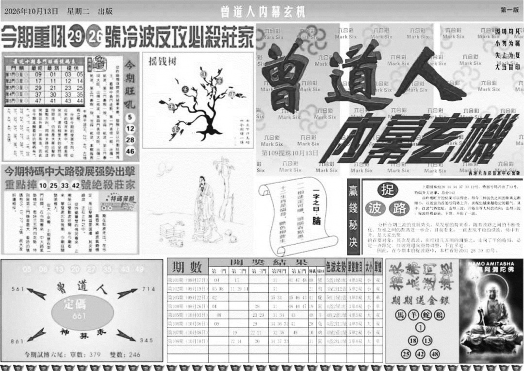 曾道人内幕玄机A 第108期