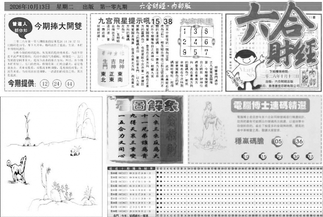 中财经A 第109期