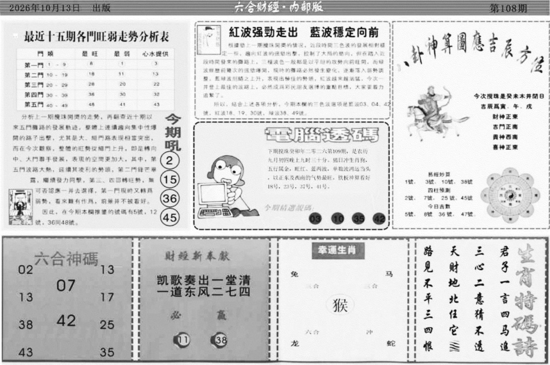 中财经B 第109期